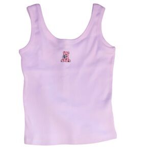 Ribbed Teddy Bear Tank Top